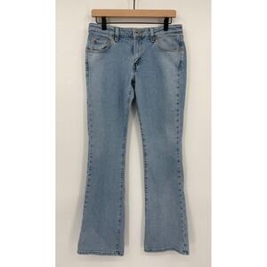 Vintage Levis 518 Jeans Womens 30/9 Blue Superlow Boot Cut Light Wash Denim